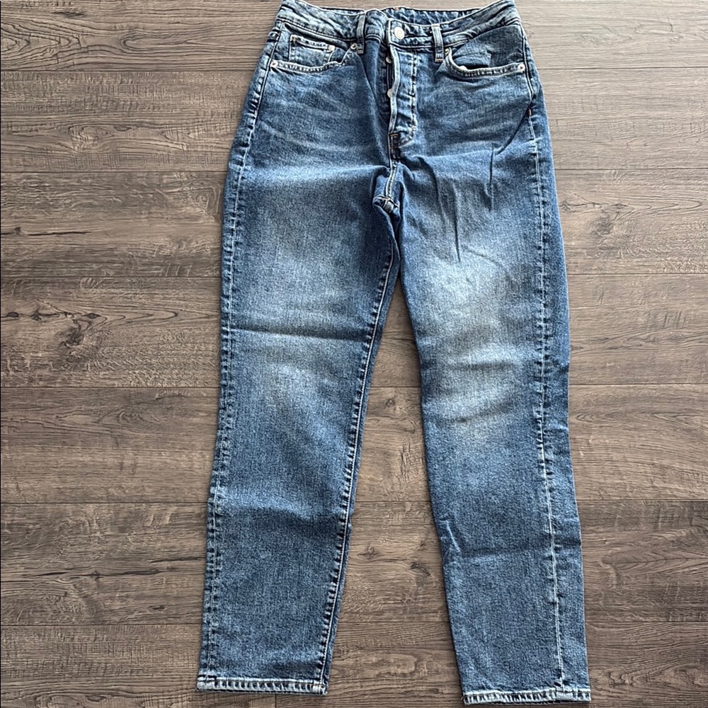 H&M Women's High Rise Mom Denim Jeans